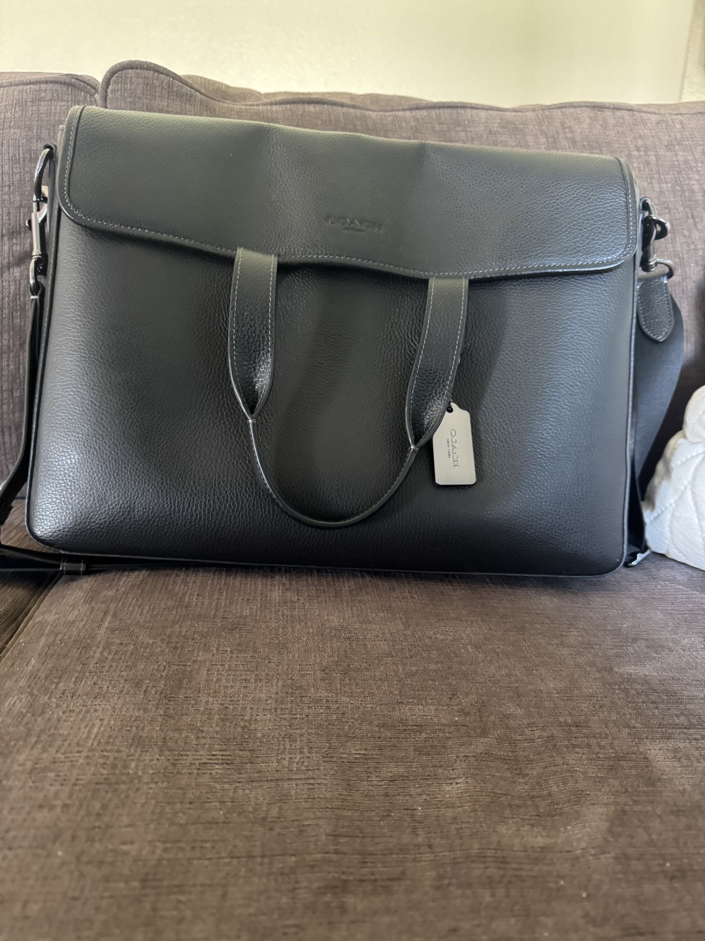 Coach Leather Briefcase Bag
