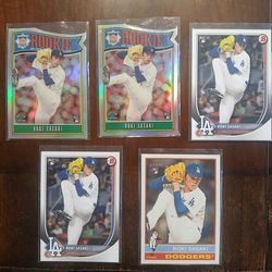 Baseball roki sasaki rc cards