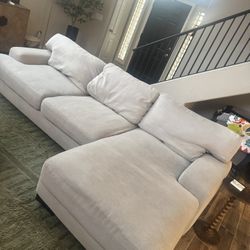 Living Spaces Grey Couch