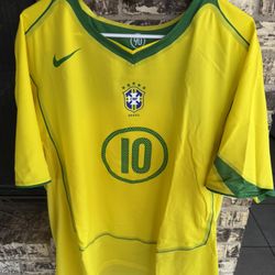 Ronaldinho Brazil 2004 Total 90 Reissue Jersey Size- Xxl