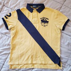 Ralph Lauren Polo Vintage Rugby Shirt Size Large 