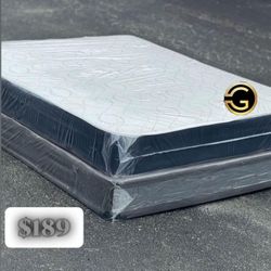 New Queen Size Regular Mattress And Box Spring Set 