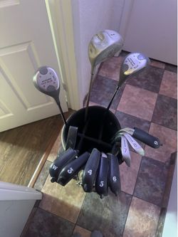Practice Golf Clubs + Golf Bag