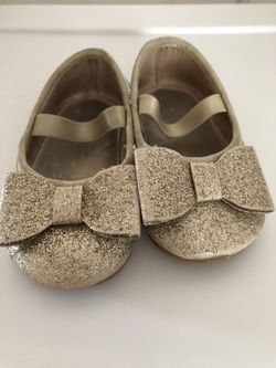 Gold Baby Shoes
