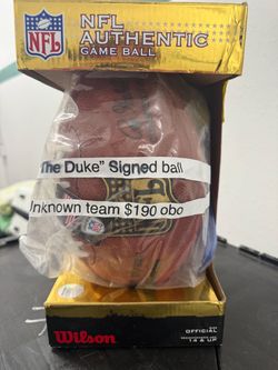 Wilson NFL The Duke Signed Football