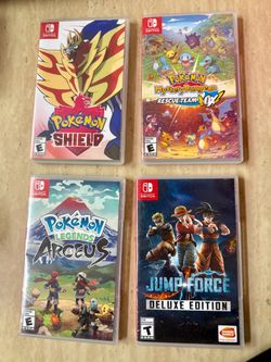 Nintendo switch games -Pokemon/jump force