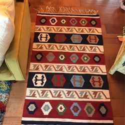  VINTAGE Bohemian Wool Rug
