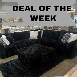 Brand New Elegant Super Plush Corduroy Sectional 