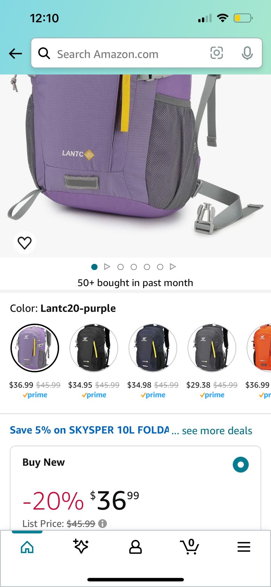 SKYSPER Small Hiking Backpack, 20L Lightweight Travel Backpacks Hiking Daypack for Women Men