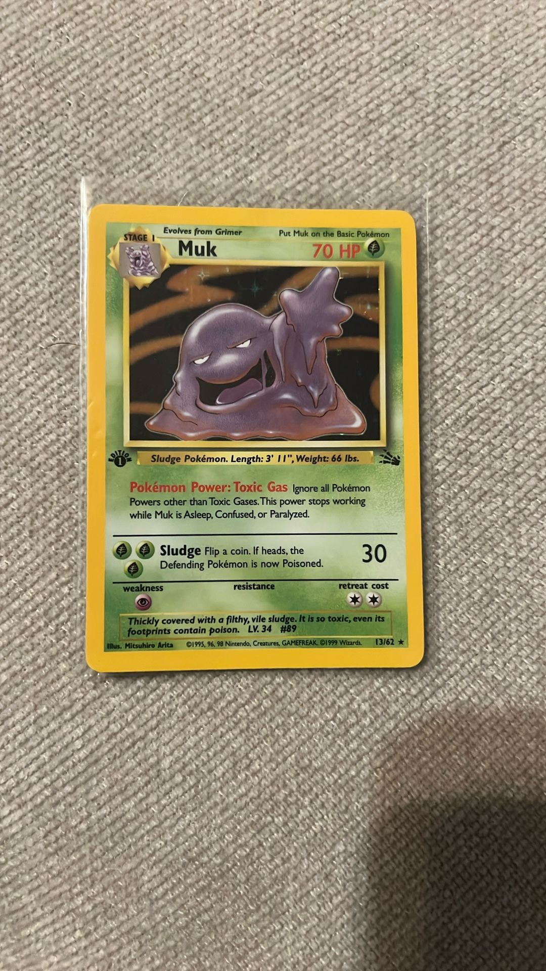 Pokemon Muk 1st Edition