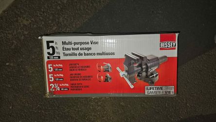 BESSEY 5 in. Multi-Purpose Rotating Pipe & Bench Vise with Swivel Base
