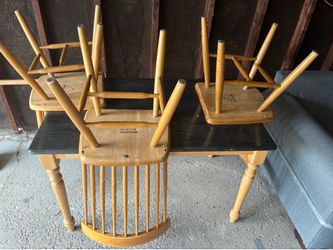 Table and chairs