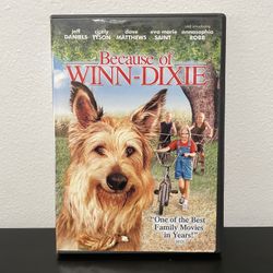 Because Of Winn Dixie DVD Movie Jeff Daniels Dave Mathews Family Dog 2005