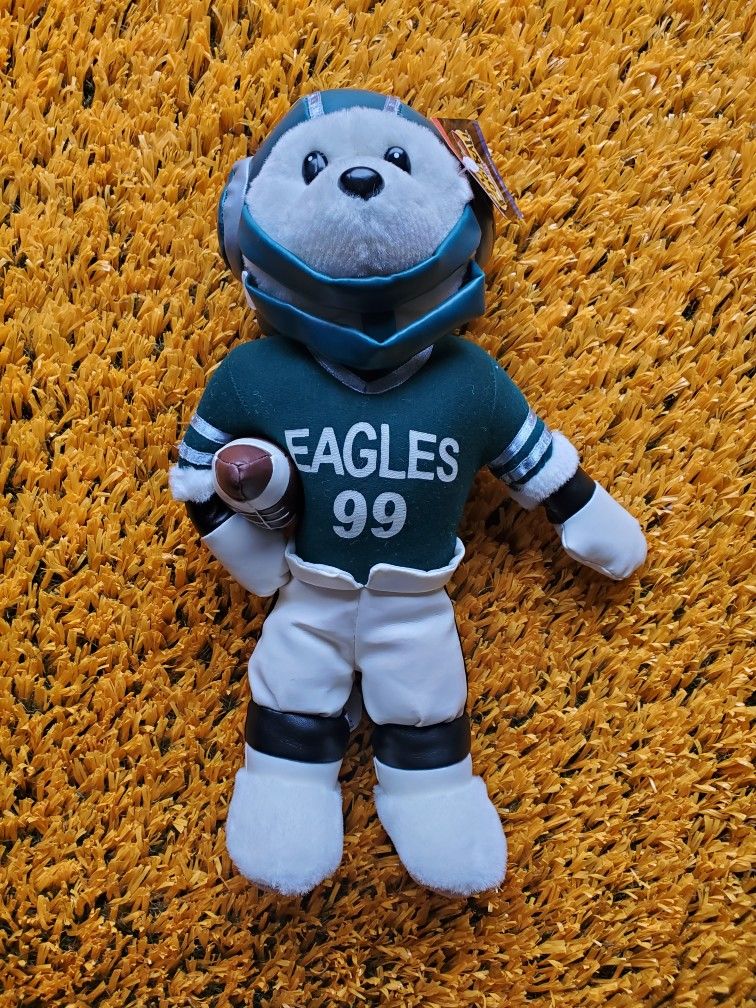 Vintage Philadelphia Eagles Teddy Bear Stuffed Animal