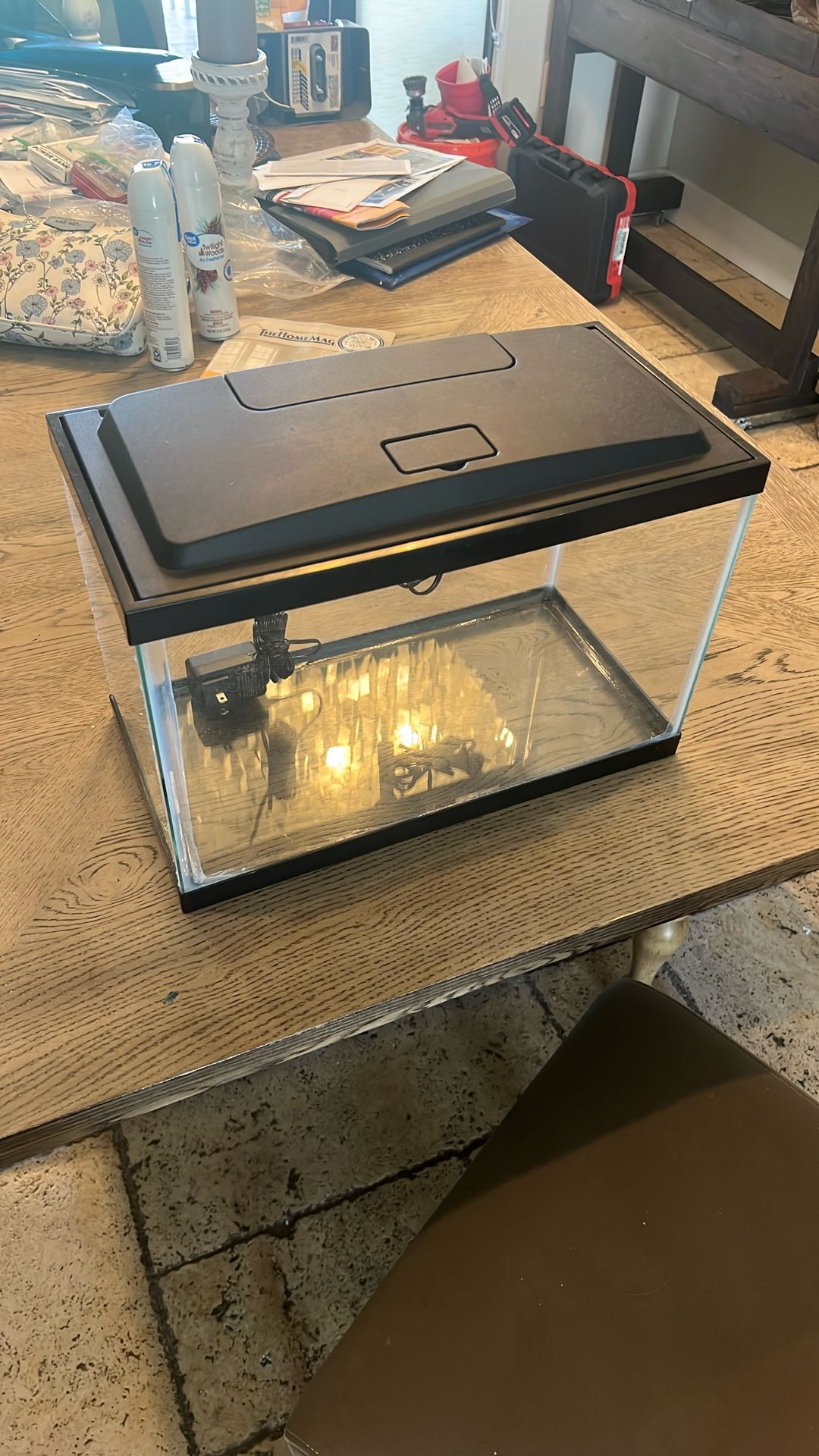 5.5 Gallon Aquarium LED Light Cover w/ Filter