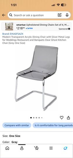 Modern Transparent Acrylic Dining Chair or desk chair