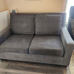 Dark Gray Loveseat Sofa Like New