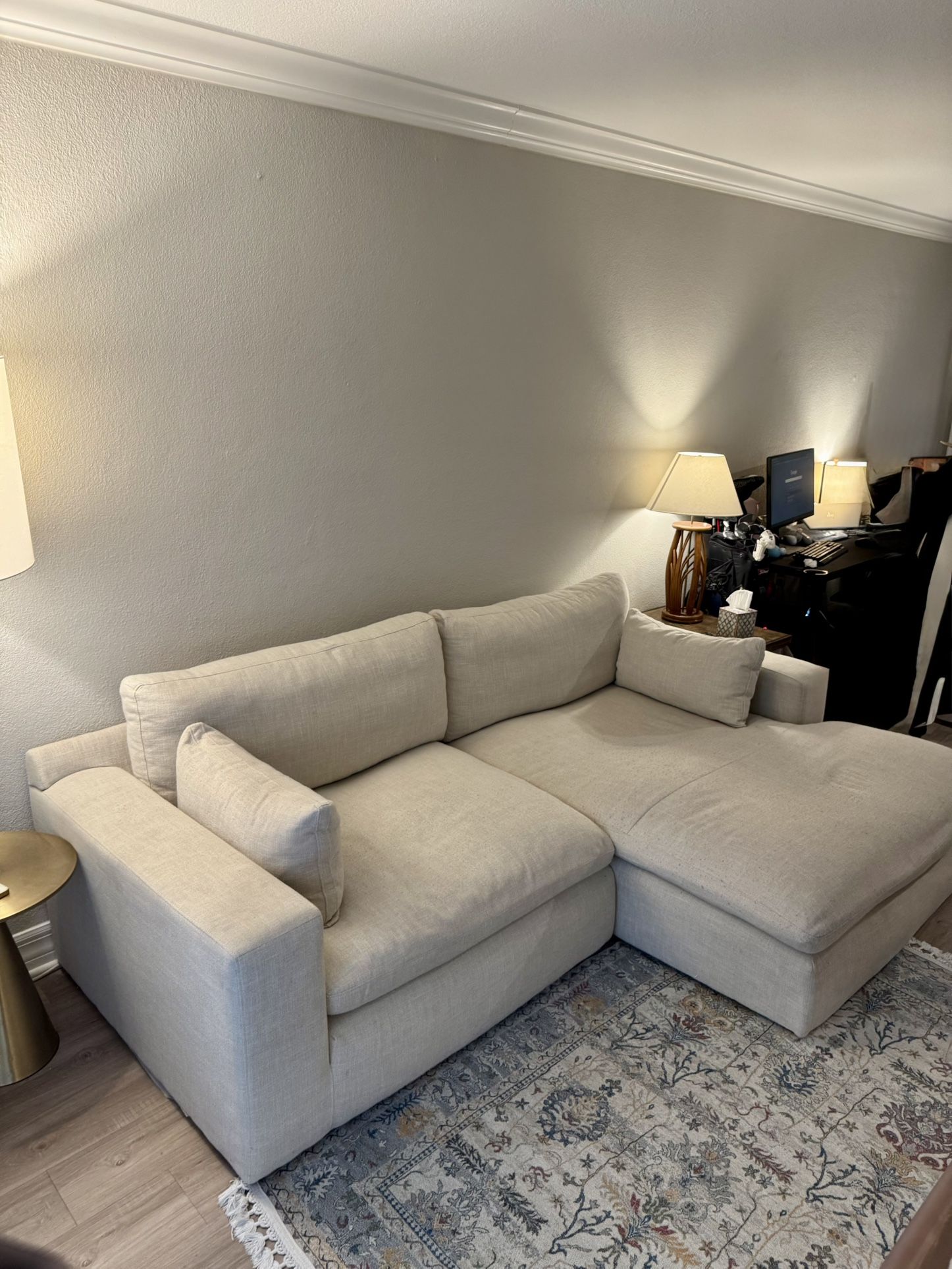 Deep, Comfy L-Couch