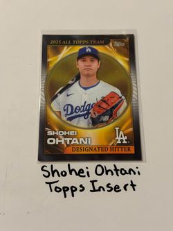 Shohei Ohtani Los Angeles Dodgers All-Star DH Topps Short Print Insert Card.