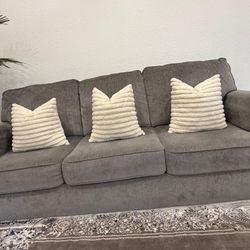 3 Pieces Grey Sofa 1500