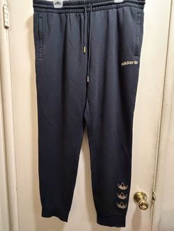 Men’s adidas sweatpants black with gold size xxl brand new