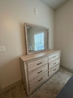 Dresser with mirror