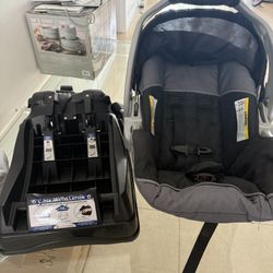 Infant Car Seat With Car Base & Jogger Stroller 