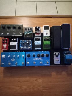 Very Nice, Wood Guitar Pedal Board!!