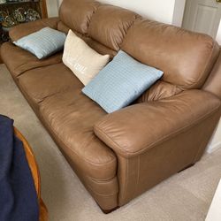 Leather Couch And Chair 