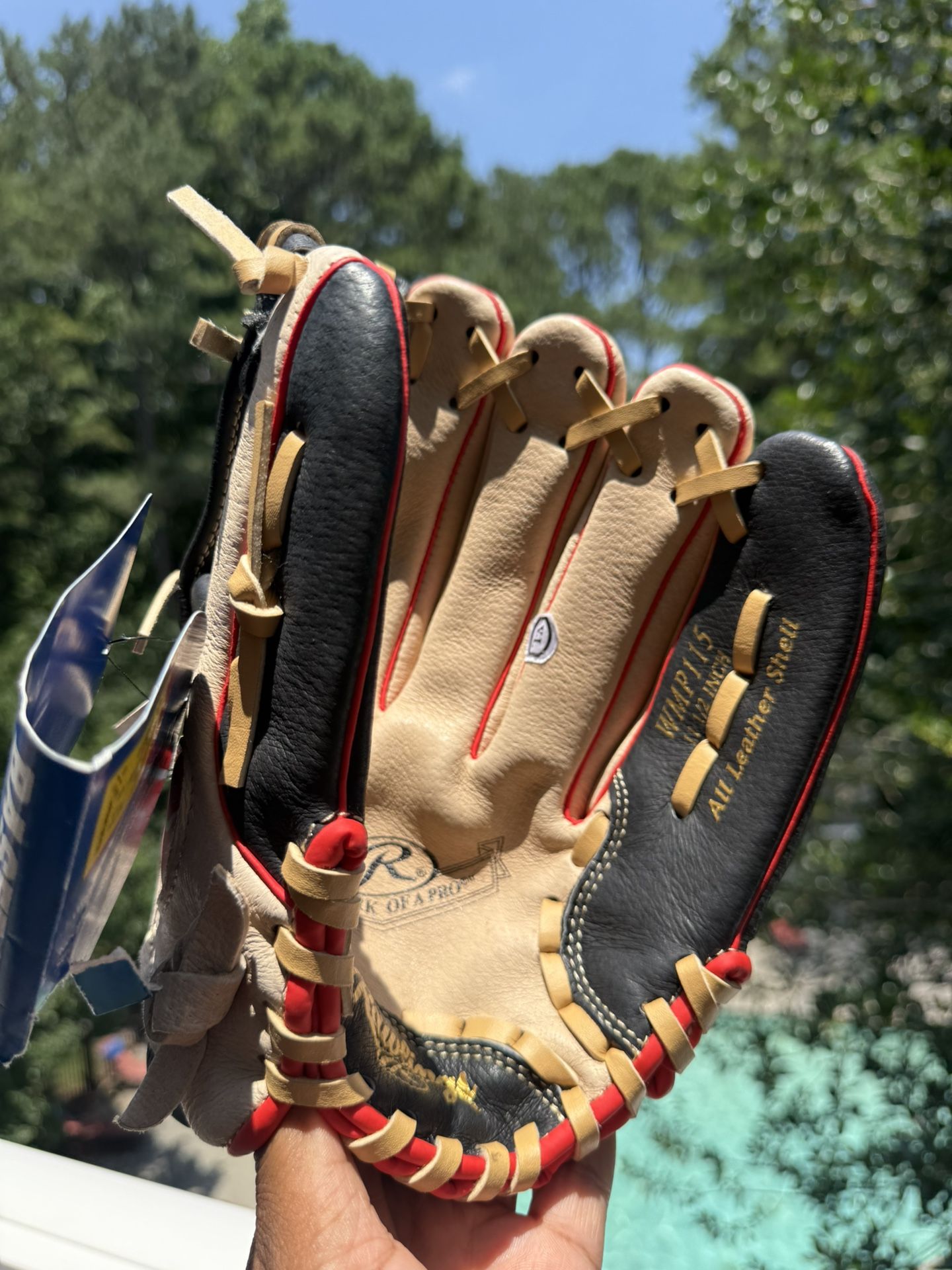 Rawlings Black, Red, and Cream Baseball 11.5 Glove