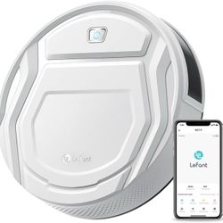 Lefant Robot Vacuum Cleaner, Strong Suction, 120 Mins Runtime, Slim, Low Noise, Automatic Self-Charging, Wi-Fi/App/Alexa Control, Ideal for Pet Hair H