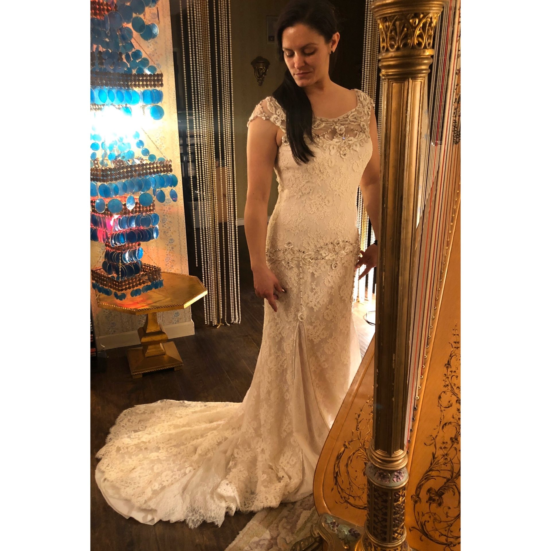 Pronovias Yalena Ivory Wedding Dress