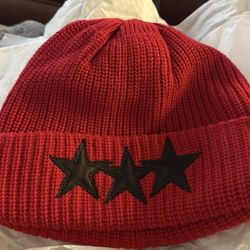 Chrome Hearts Red Sludge Beanie 