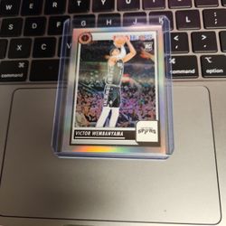 Victor Wembanyama 2023-24 Hoops Premium Stock Silver Rookie San Antonio Spurs 