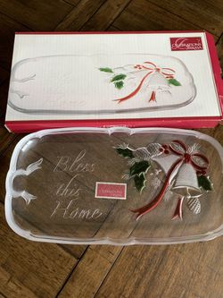 Brand New- Mikasa Holiday Bell Tray