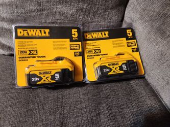Dewalt 20v xr battery 5.0ah New never used 