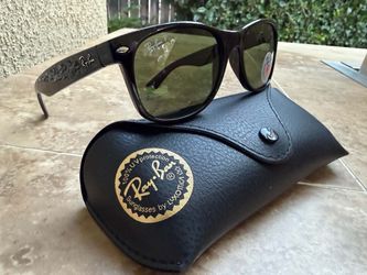 Ray-Ban New Wayfarer Black Polarized Sunglasses 50mm Rayban