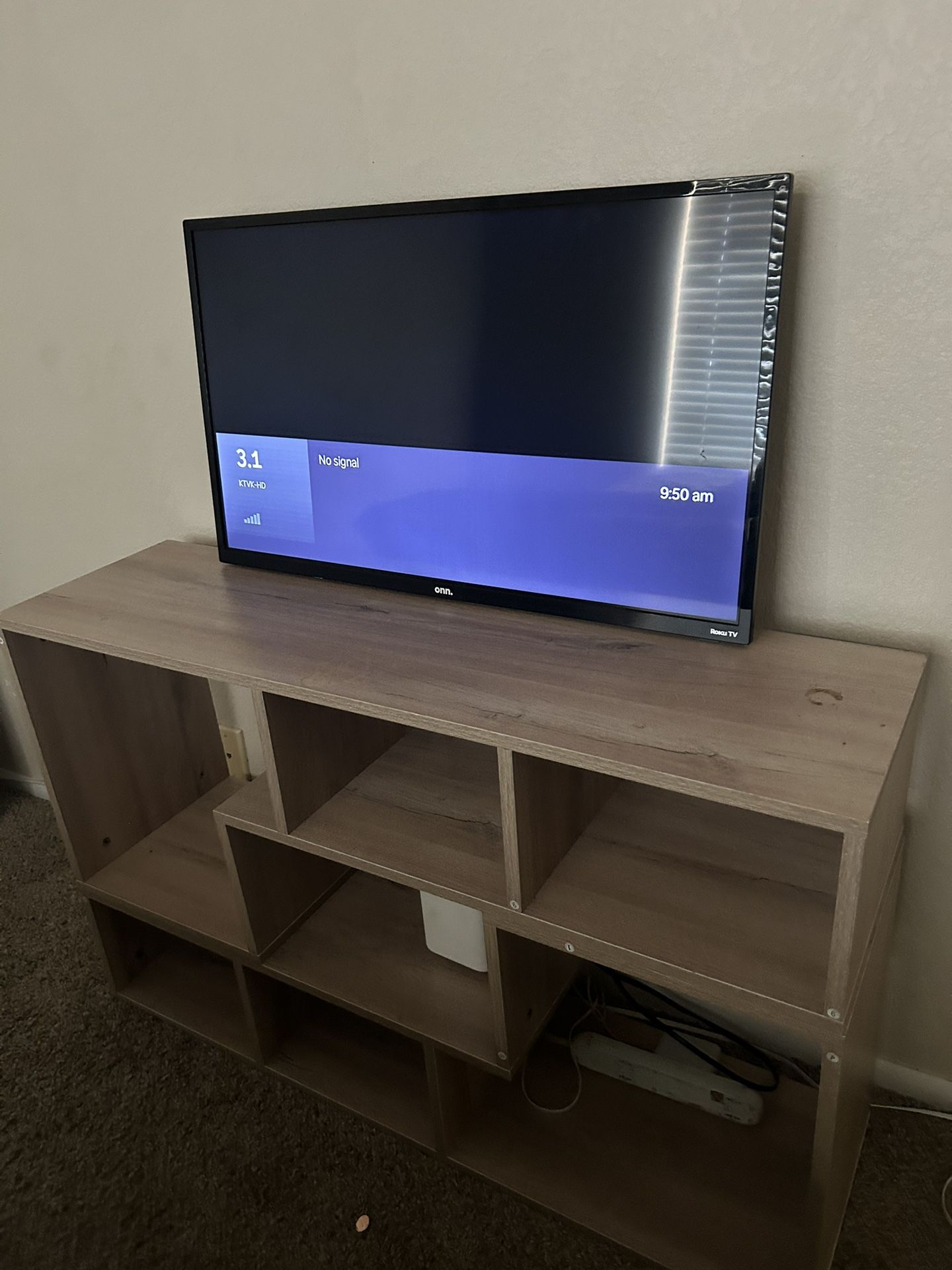 Small ONN Smart TV & Entertainment Center