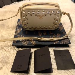 💯 Authentic Studded Mini Camera Crossbody Bag