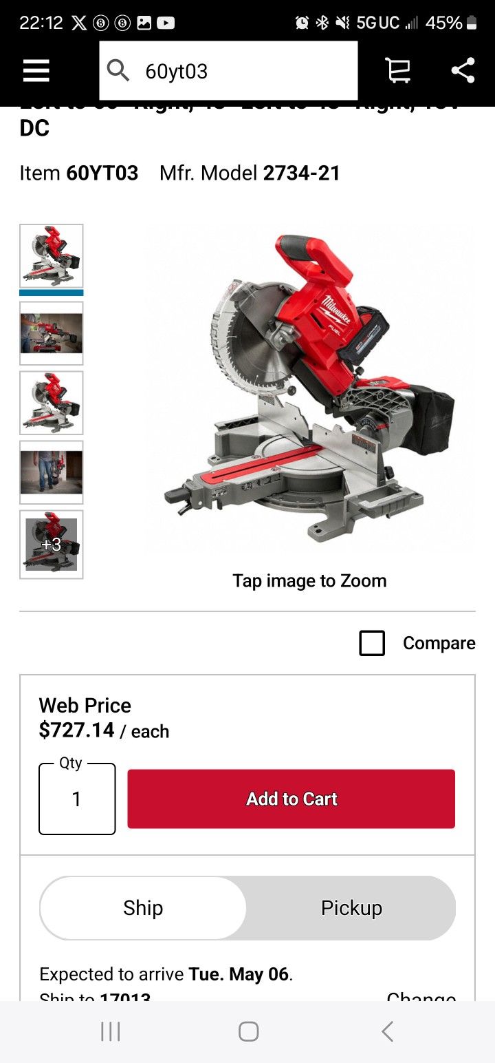 M18 Milwaukee table Saw 