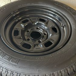 Chevy Wheels 14in Painted Black 5 On 4 