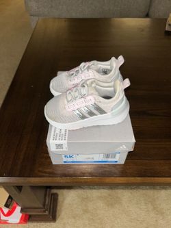 Adidas Toddler Sneakers Size 5K - White/Pink | Gently Used | $35
