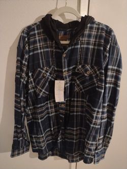 New Dark Blue flannel for Men 2XL