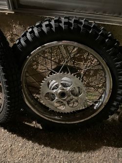 3 Motorcycle Rims & Tires, used, $125 OBO