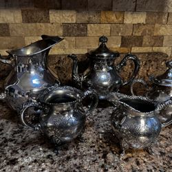 Silver Plated 5 Pieces Set