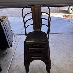Metal farm chairs