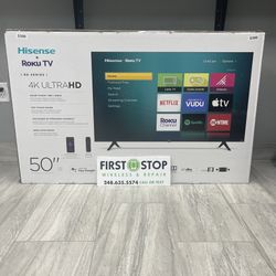 Hisense 50” 4K Roku TV