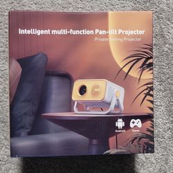 Intelligent Pan‑Tilt 1080p Projector – New in Box