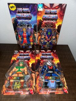 Mastersof the Universe cartoon collection King Randor man e faces tri klops hordak