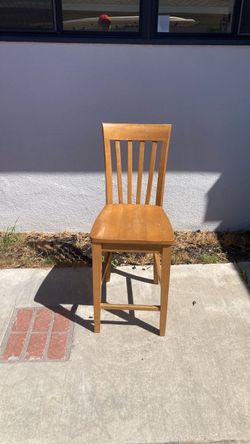 Wooden Bar Height Dining Chair